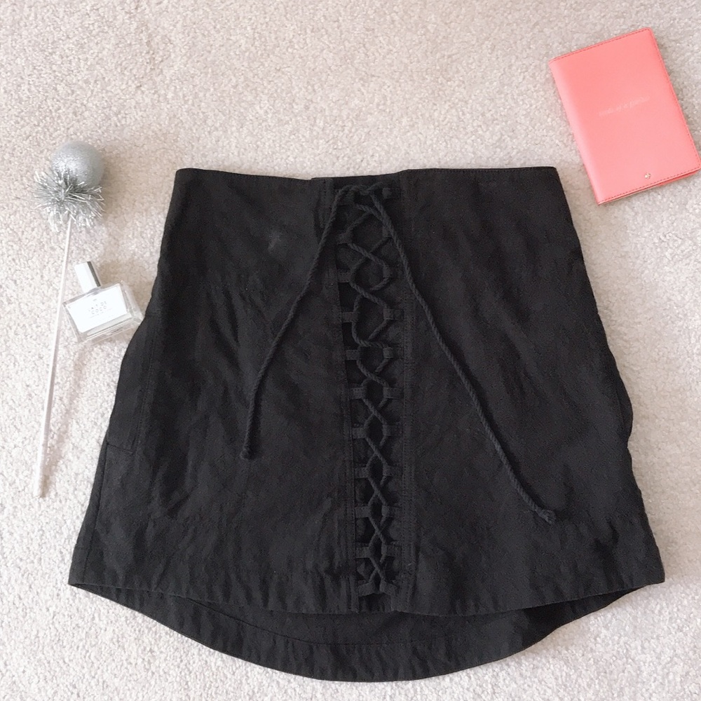 free people • tie-up skirt